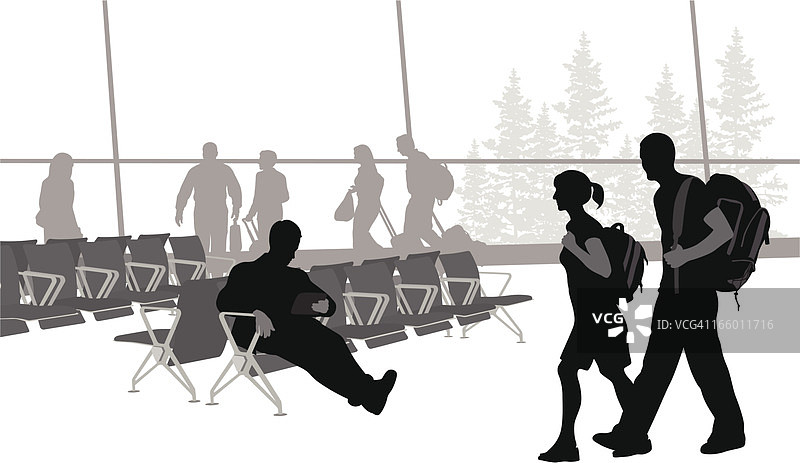 旅游等候区图片素材