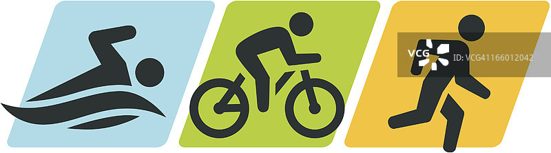 铁人三项符号图片素材