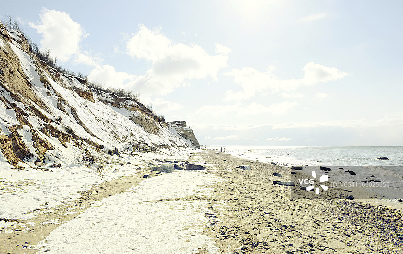 波罗的海达尔斯地区海滩之冬图片素材
