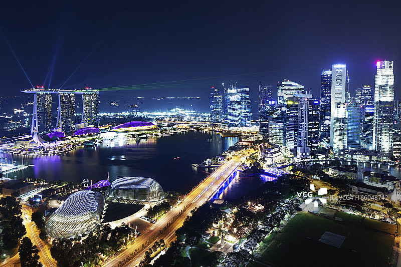 新加坡夜景图片素材