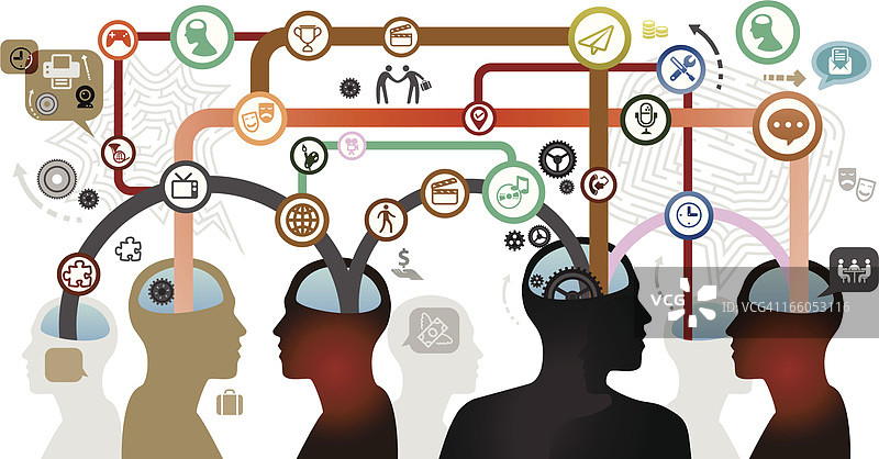 思维导图团队图片素材