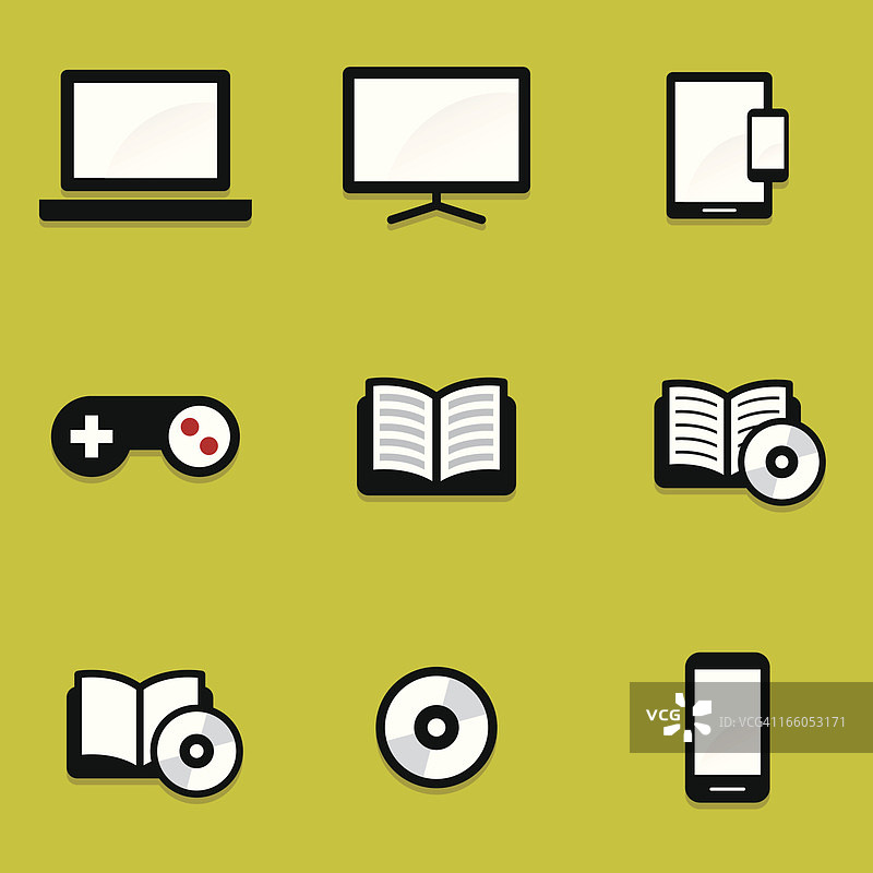 迷你媒体图标图片素材