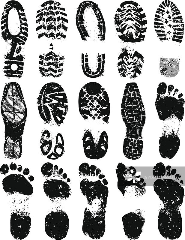 的足迹图片素材