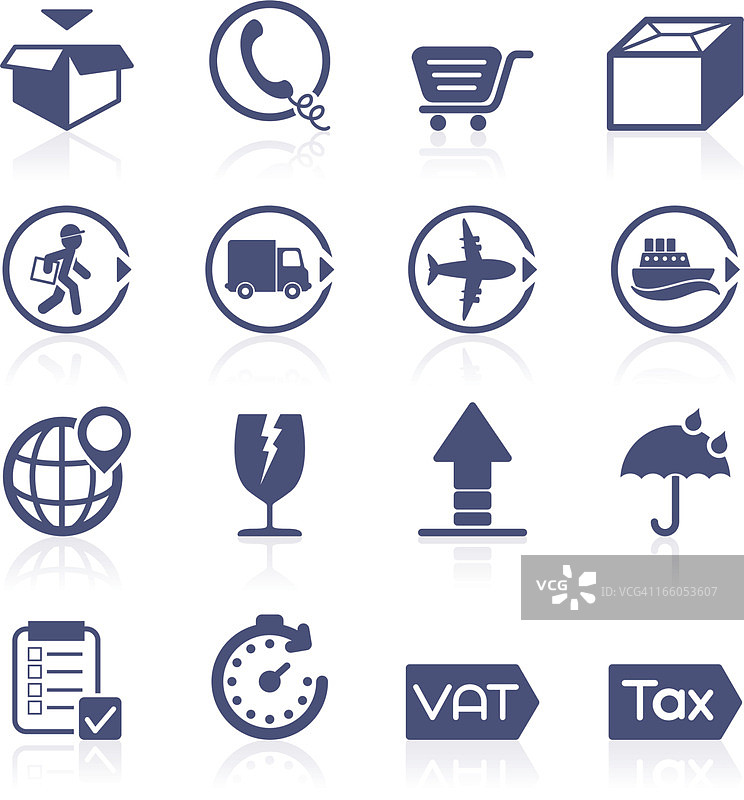 送货图标合集图片素材