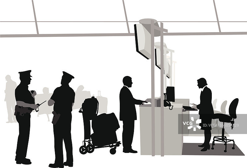 机场治安图片素材