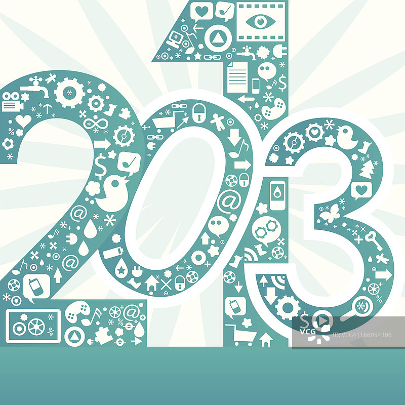 社交媒体新年快乐图片素材