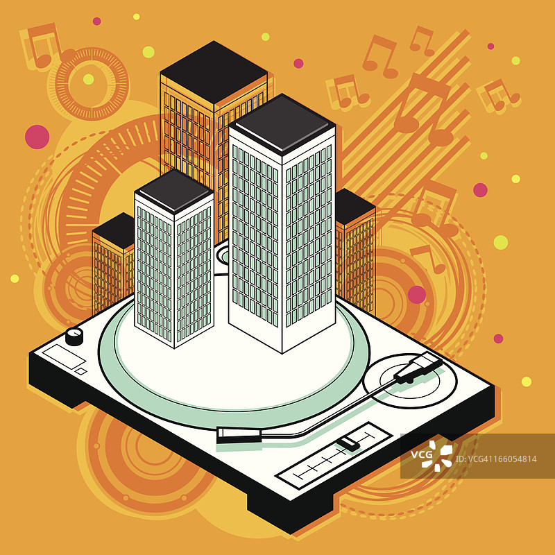 DJ音乐城市图片素材