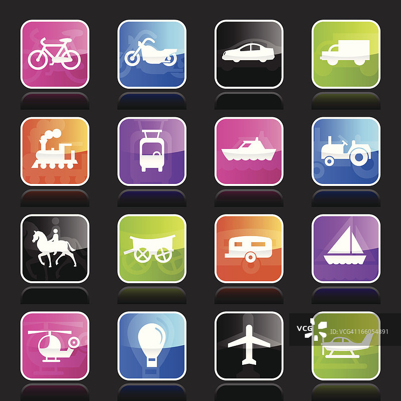 交通运输Ubergloss图标图片素材