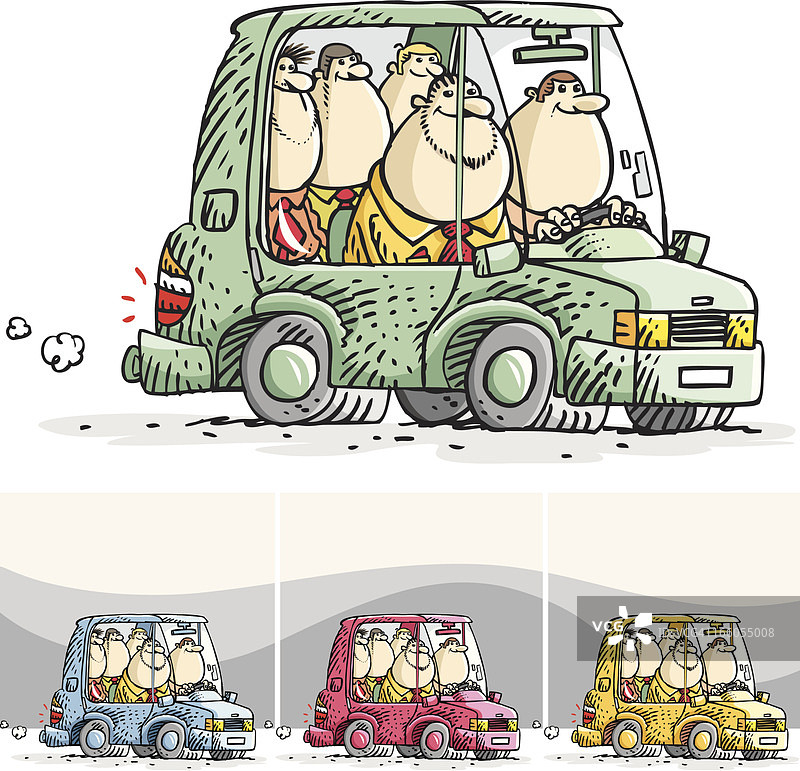 路上的朋友们图片素材