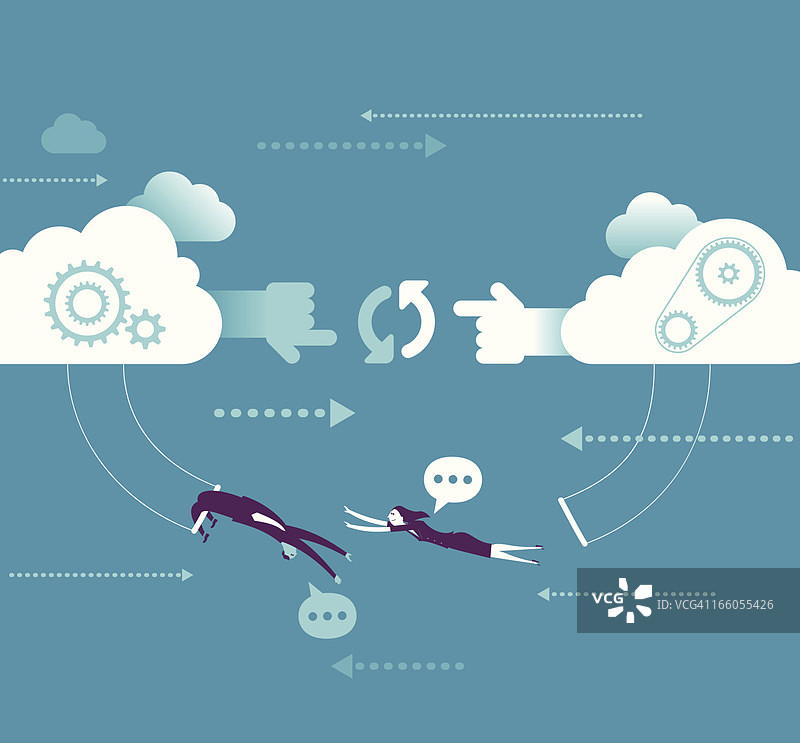 网络合作概念图片素材