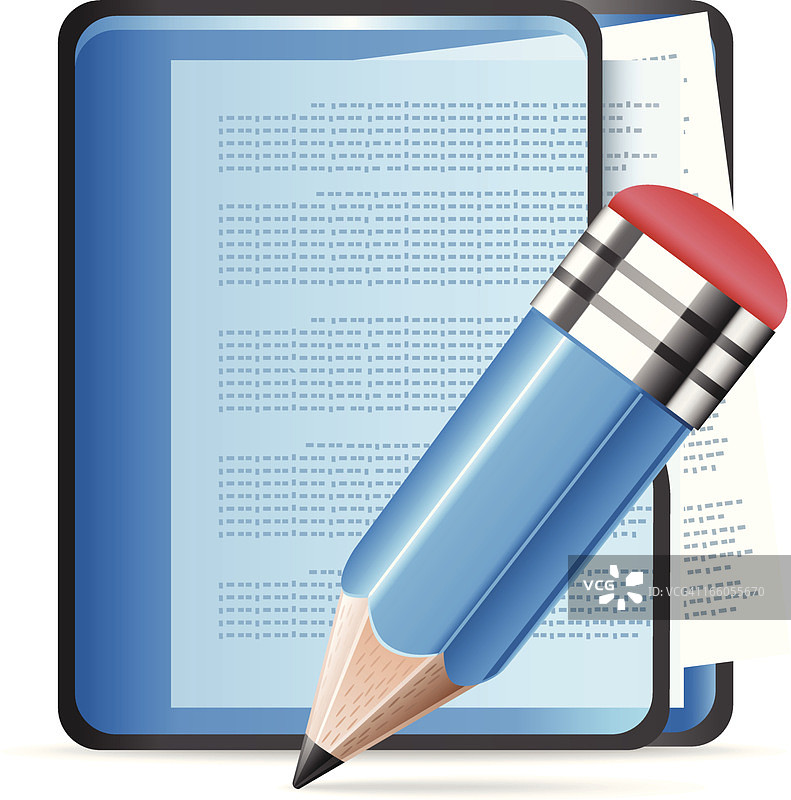 带铅笔的文件图片素材
