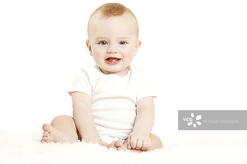 微笑的婴儿图片素材