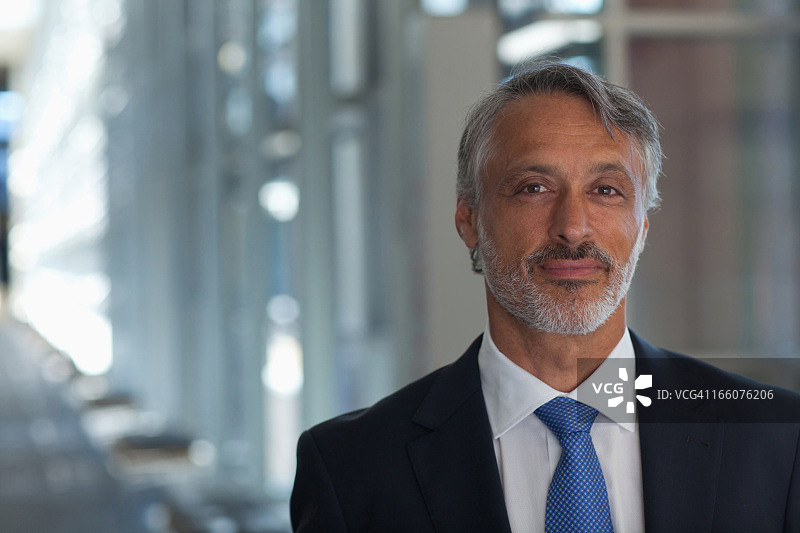 微笑的商人肖像图片素材