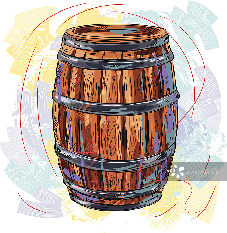 葡萄酒桶图片素材