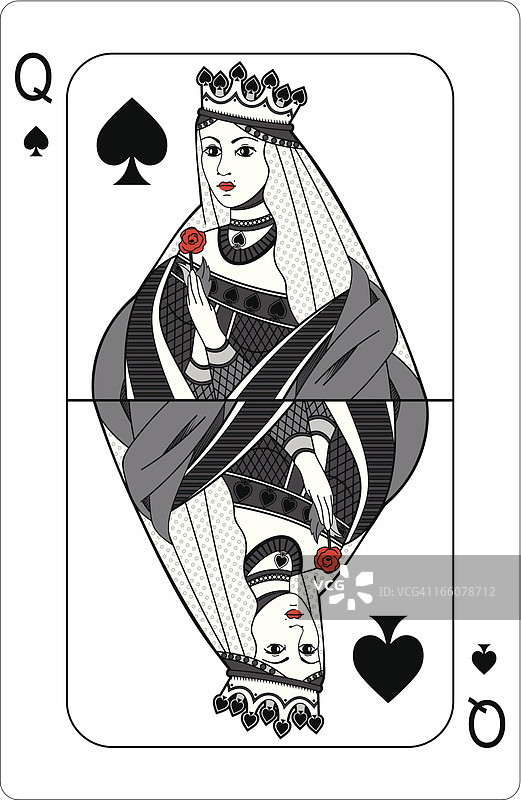 黑桃皇后图片素材