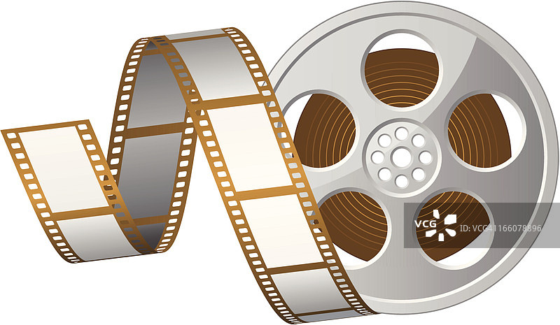 电影胶片卷轴 - 矢量图图片素材