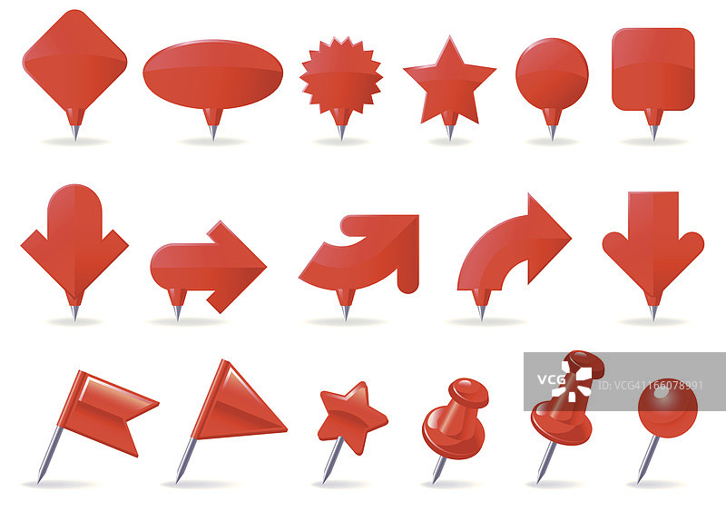 图钉和别针图片素材