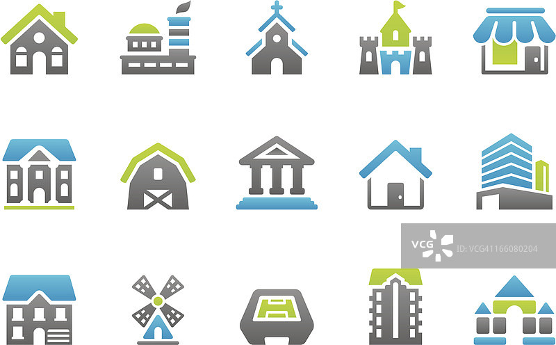 Stampico图标 - 建筑物图片素材