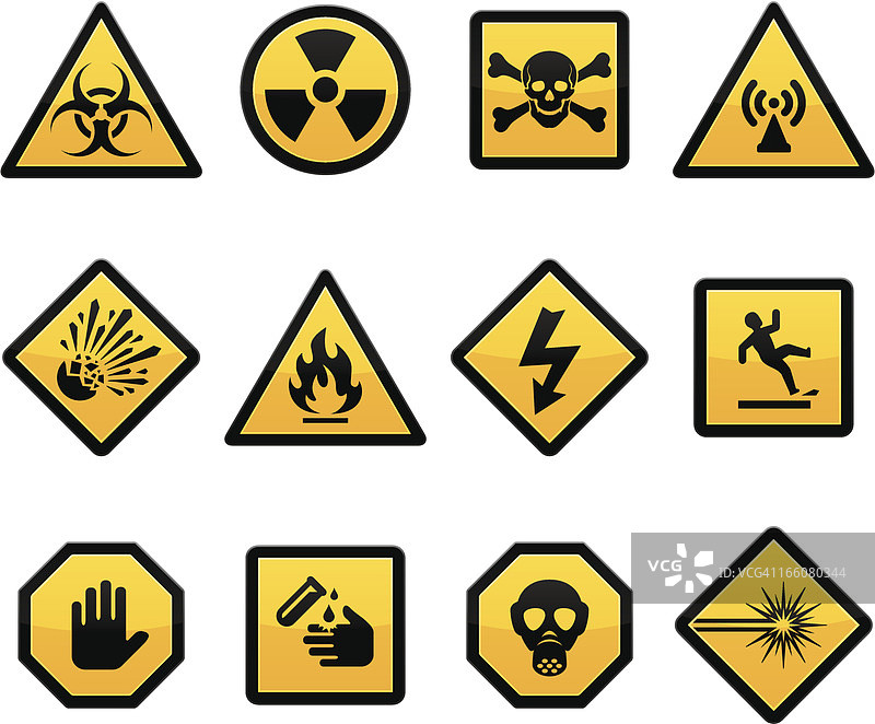 警告与危险图片素材