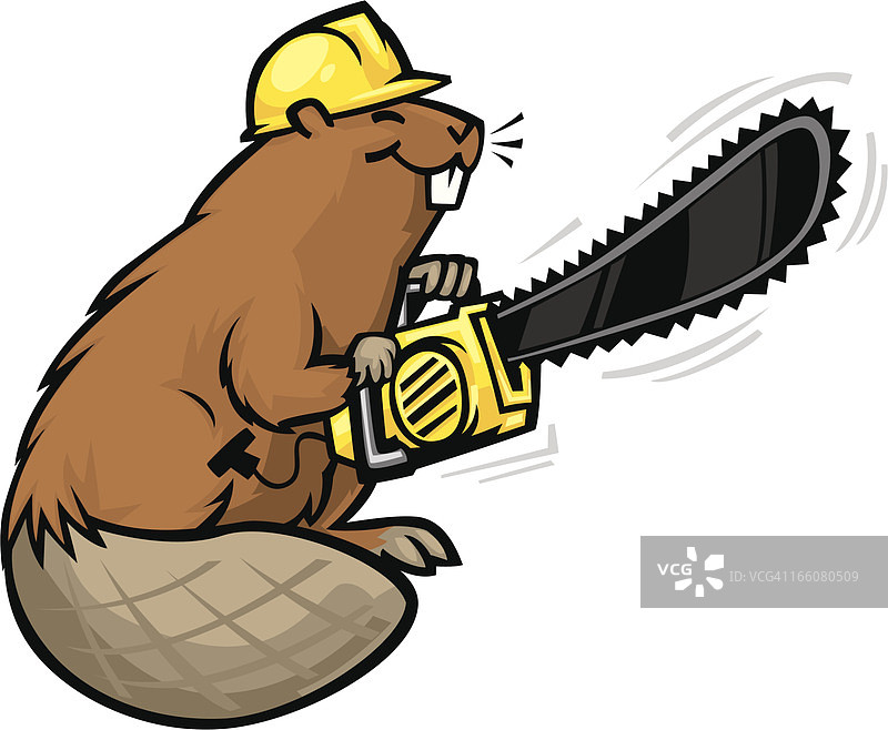 链锯海狸图片素材