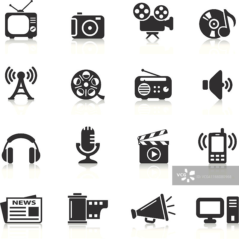 媒体图标图片素材