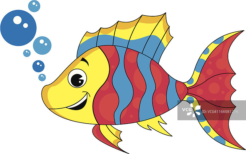 可爱的热带鱼图片素材