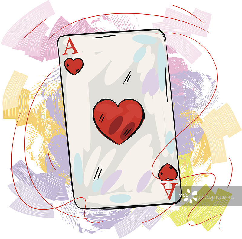 红桃A图片素材