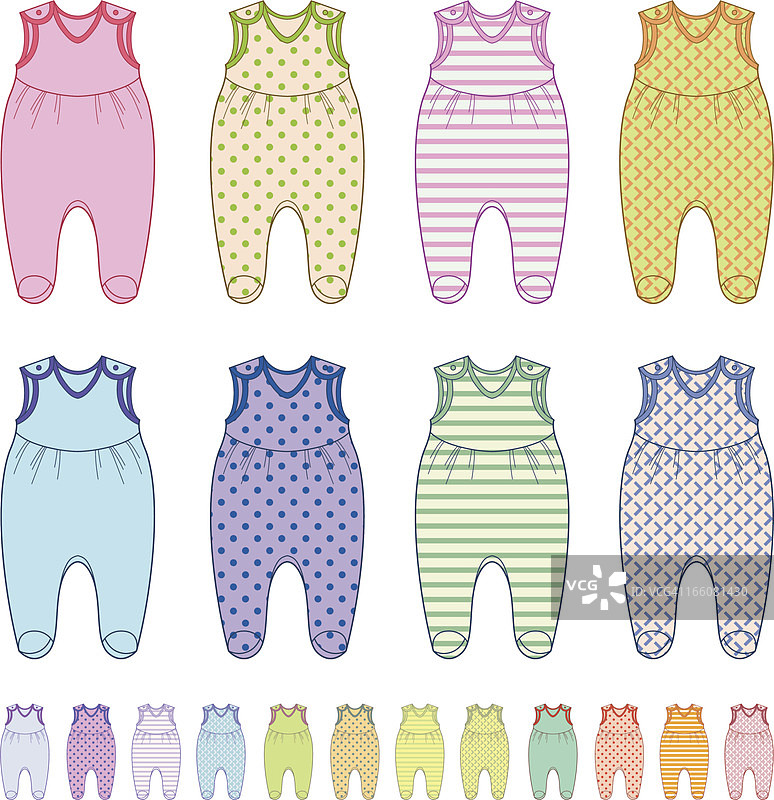 婴儿服装图片素材