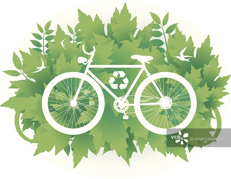 自行车生态旅行图片素材