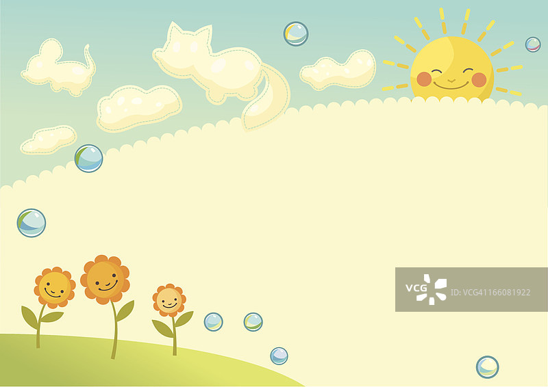 造型云朵背景图片素材