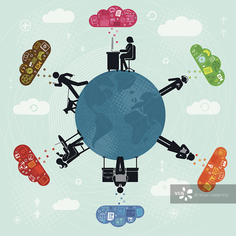 环球科技与通信图片素材