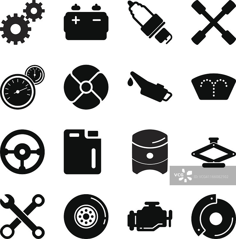 汽车工具轮廓图标图片素材