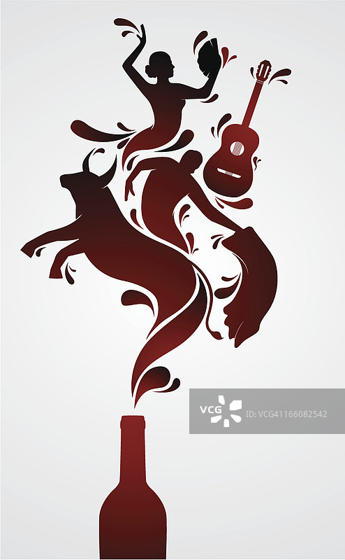 西班牙葡萄酒图片素材