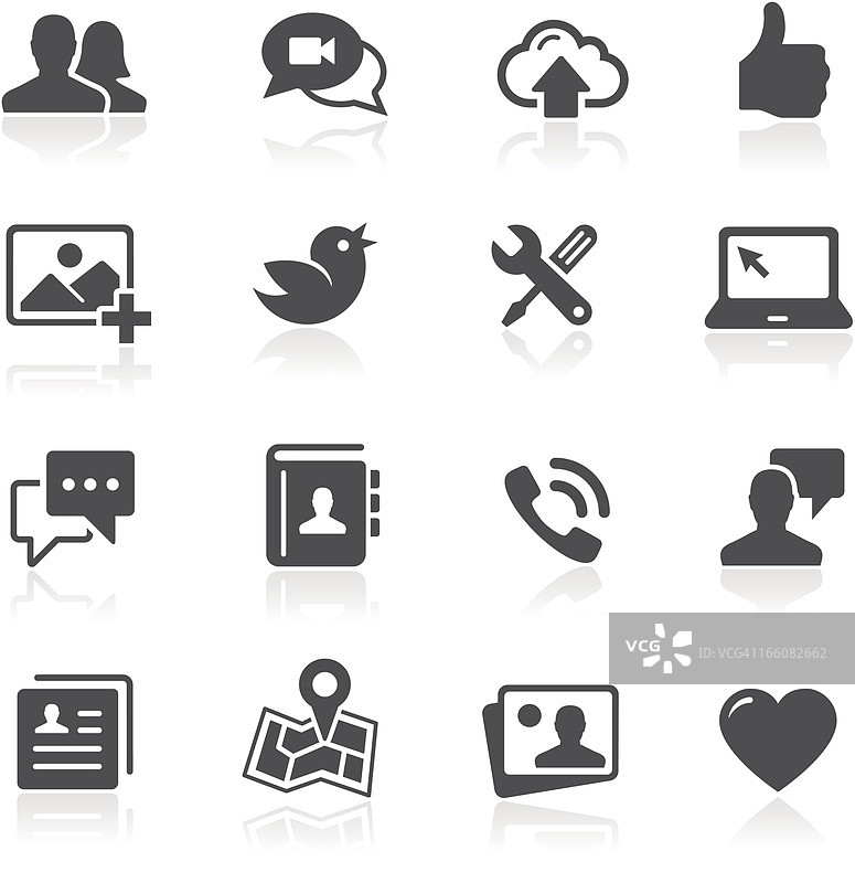 社交媒体图标图片素材