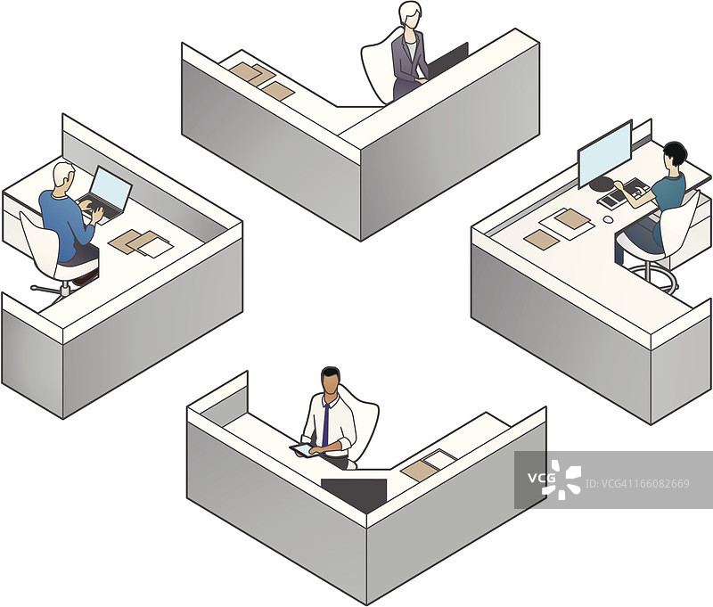 方舱隔间插图图片素材