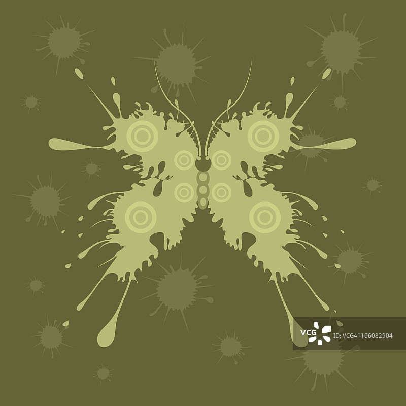 飞溅的水花和蝴蝶图片素材