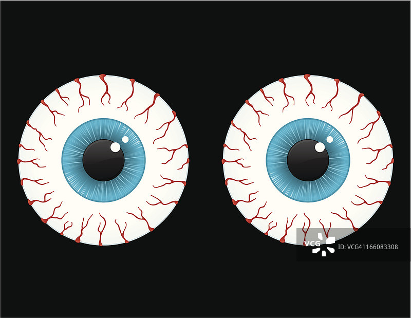 充血的眼睛图片素材