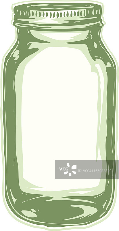 手绘梅森罐图片素材