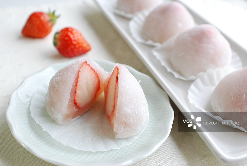 草莓大福图片素材