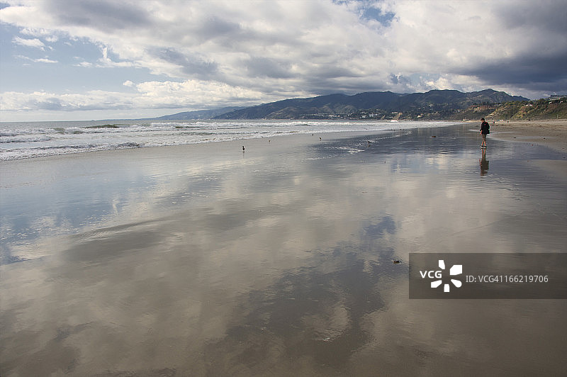 淡季海滩风光图片素材