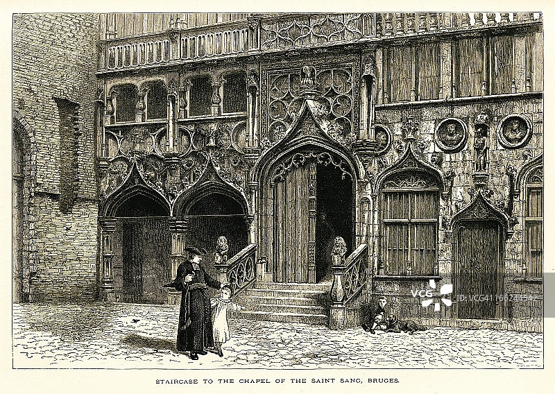 比利时布鲁日圣血教堂图片素材