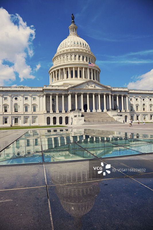 美国哥伦比亚特区华盛顿：国会大厦图片素材