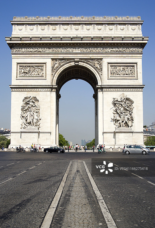 法国巴黎凯旋门图片素材