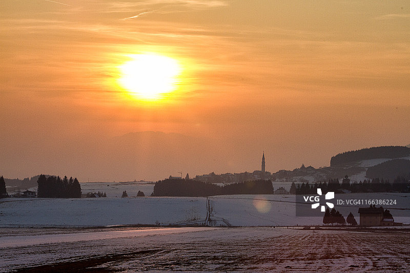 意大利阿尔卑斯山的罗佐村图片素材