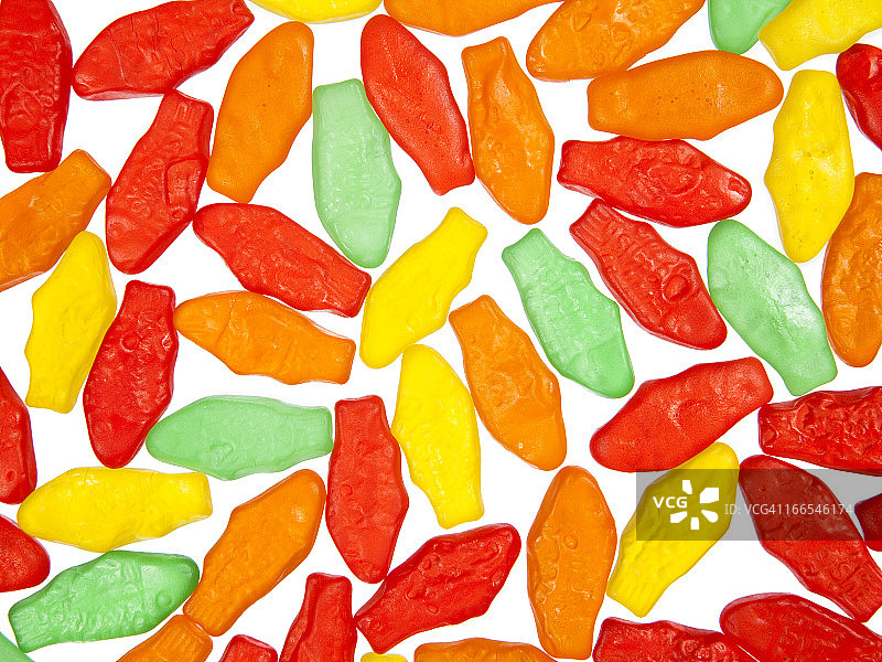 彩色小鱼软糖图片素材