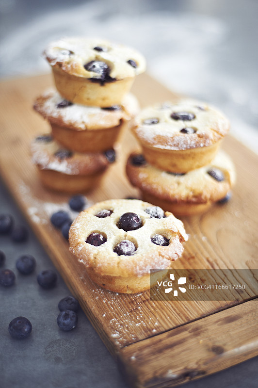 蓝莓松饼图片素材