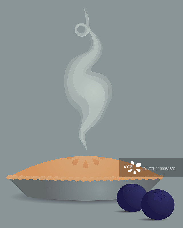 蓝莓派图片素材