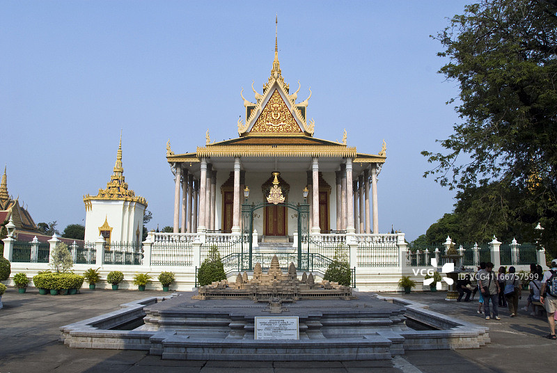 金边银塔吴哥模型图片素材