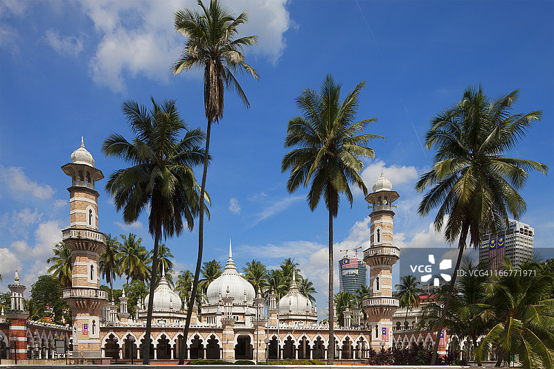 马来西亚吉隆坡占美清真寺图片素材