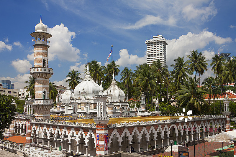马来西亚吉隆坡占美清真寺图片素材